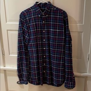 J. Crew plaid broken in shirt - medium tall